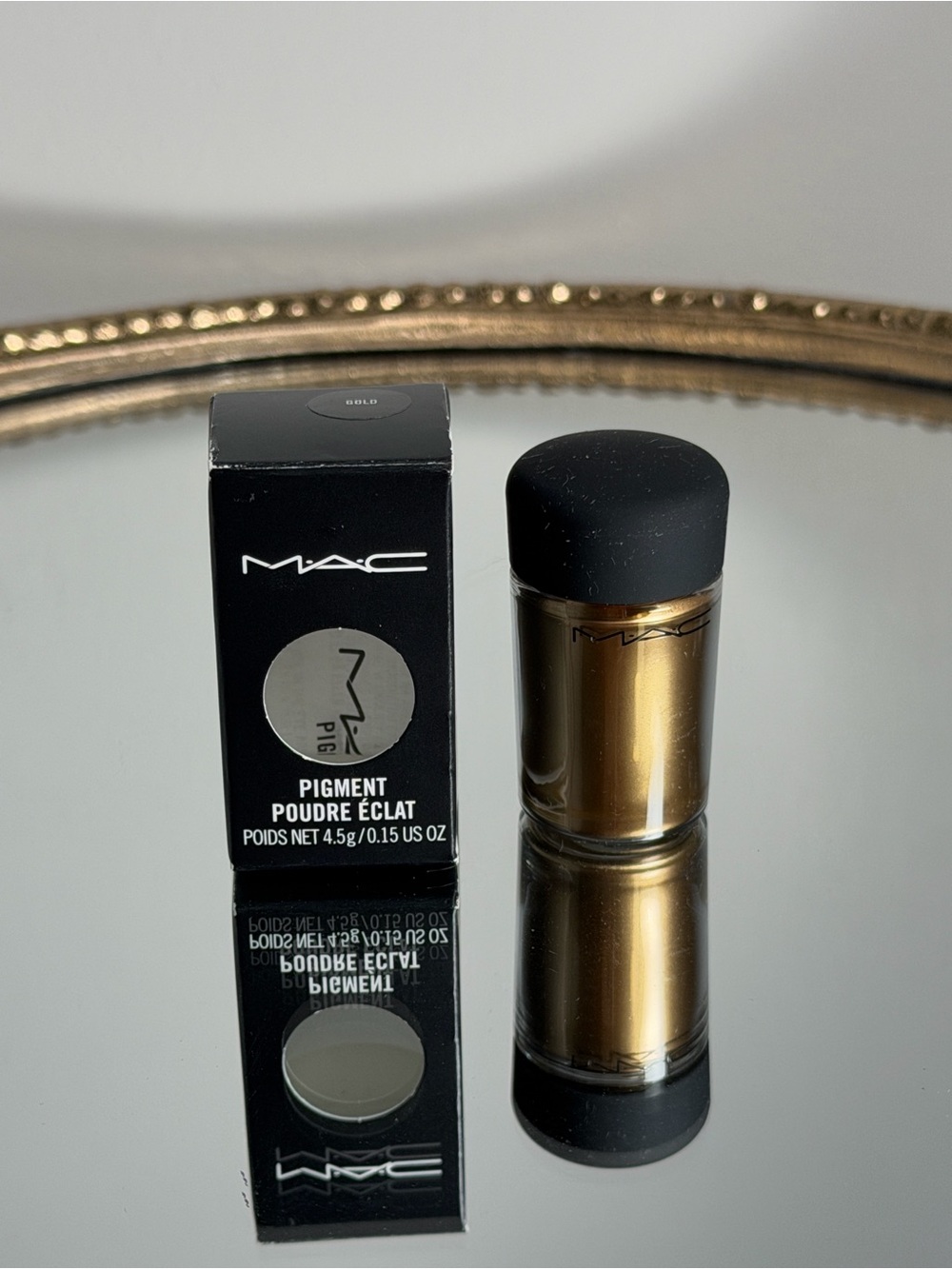 MAC Pigment GOLD Full Size 4.5g BNIB Loose Eyeshadow Hard to Find RARE Authentic